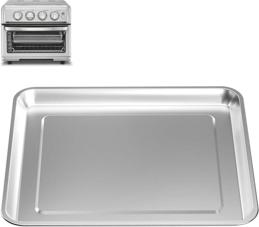 Bakplaat Roestvrij Staal Ovenplaat Grilplaat Oven Gebruik Corrosiebestendig Vaatwasserbestendig Niet Gespecificeerd Zilver