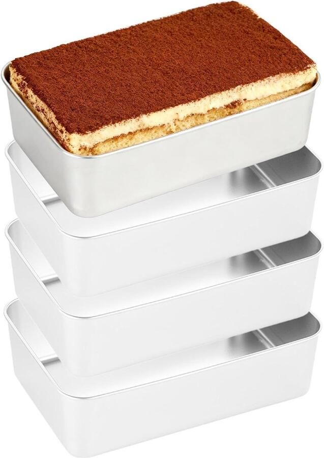 Bakplaat Roestvrij Staal Ovenschaal Taartvorm Brood Bakken Voedselveilig Materiaal 33 x 15 x 65 cm Zilver