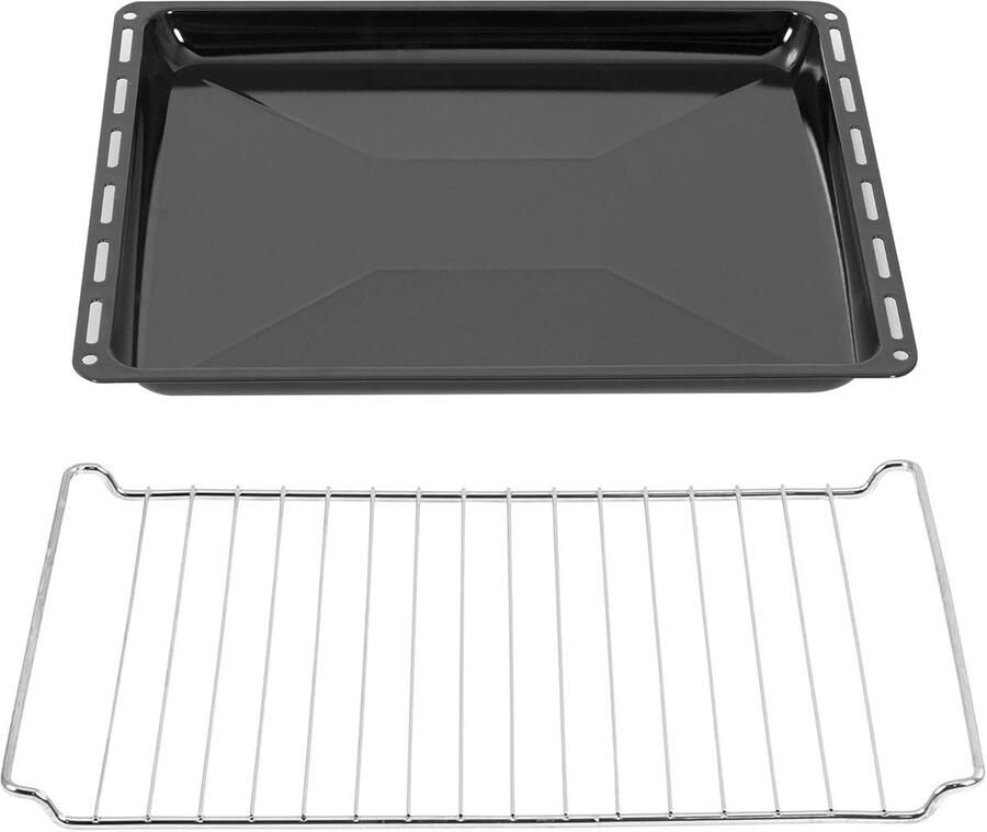 Bakplaat Rooster Set Oven Accessoires Koken Bakken Krasbestendig Roestvrij 45.5 x 37.5 cm Zwart