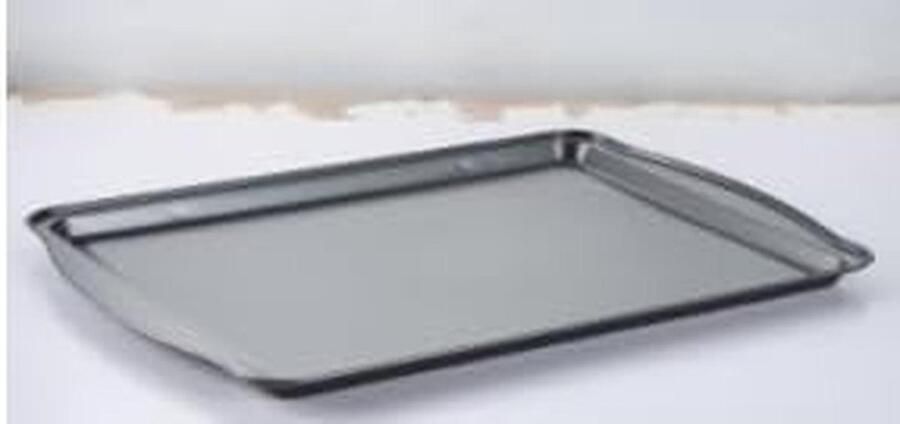 Bakplaat Set Ovenplaat Koelrek Bakken Roosteren Antiaanbaklaag Roestvrij 44x30cm Zilver