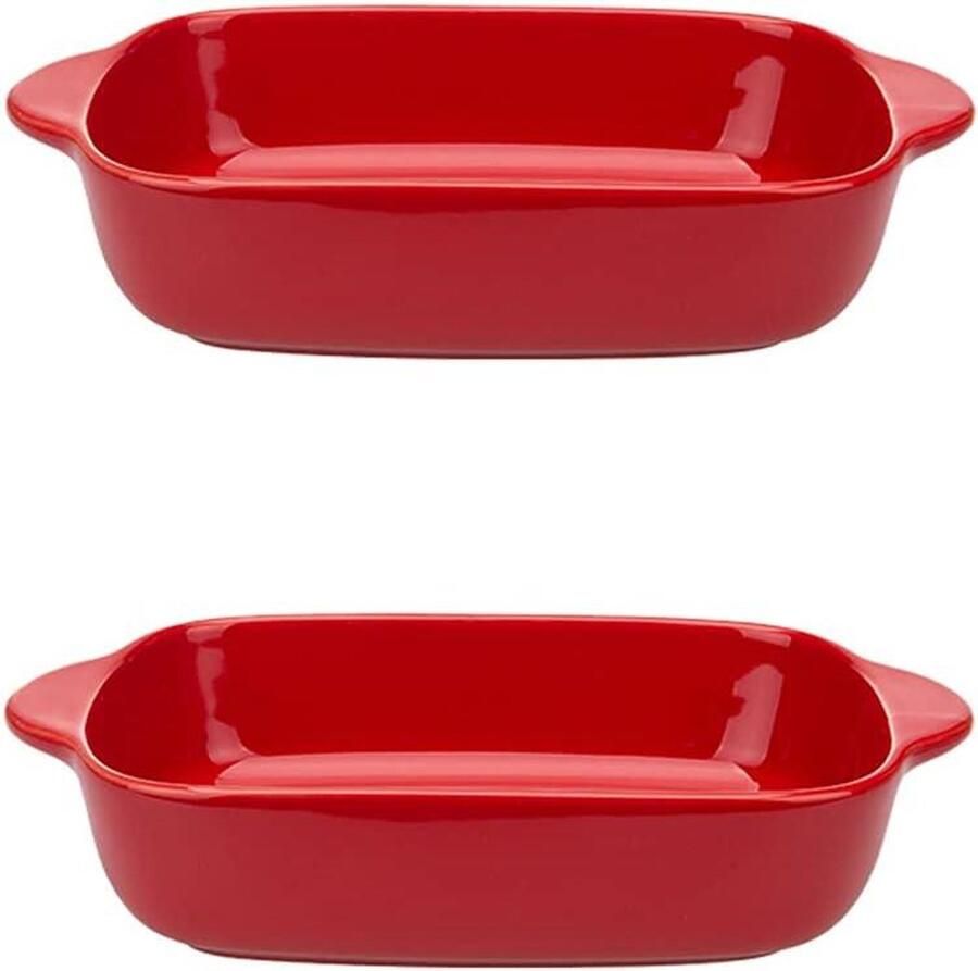 Bakplaat Set Ovenschaal Porselein Koken en Bakken Vaatwasserbestendig 88 inch Wit