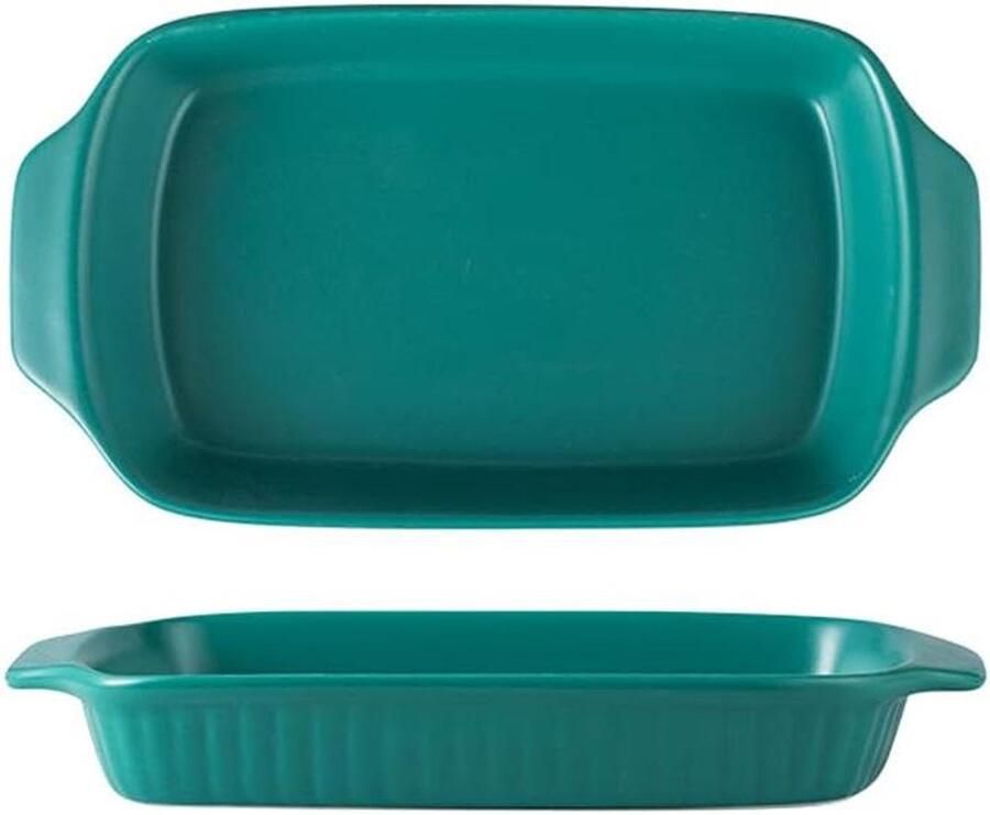 Bakplaat Set Ovenschaal Rechthoekig Koken & Bakken Vaatwasserbestendig 2-delig 11x6 Inch Roze