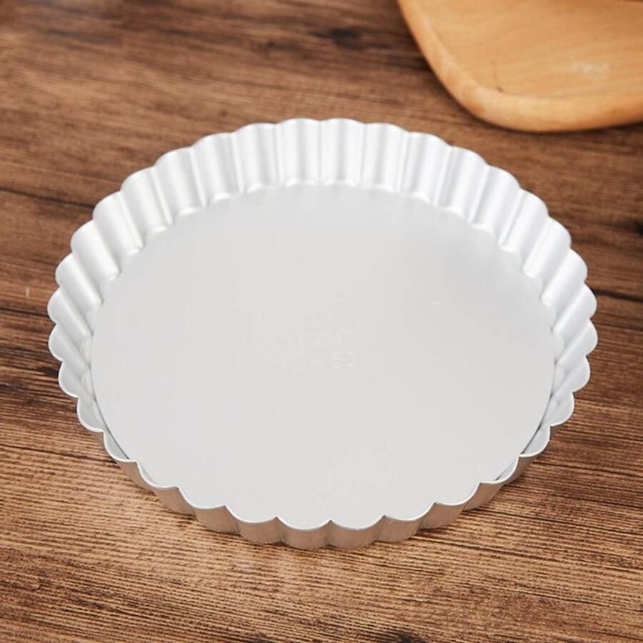 Bakplaat Taartvorm Pizza bakken Antiaanbaklaag 20 cm Zilver