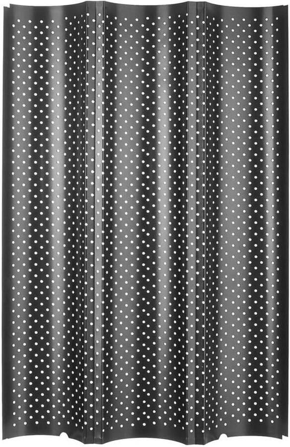 Bakplaat voor 3 Baguettes 38x24.5 cm Perforated voor Krokante Korst