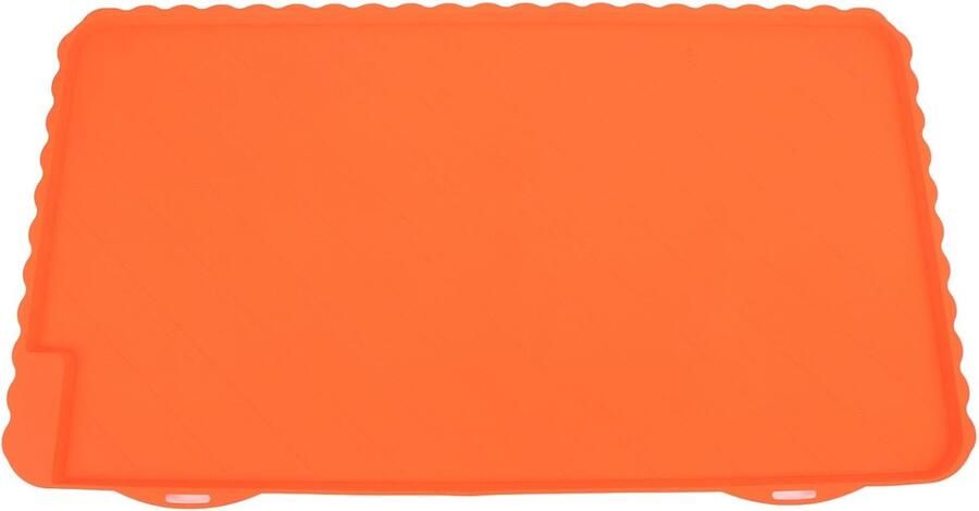 Grill Mat Bakplaat Beschermer Veilig Grillen Hittebestendig Siliconen XL Maat Oranje