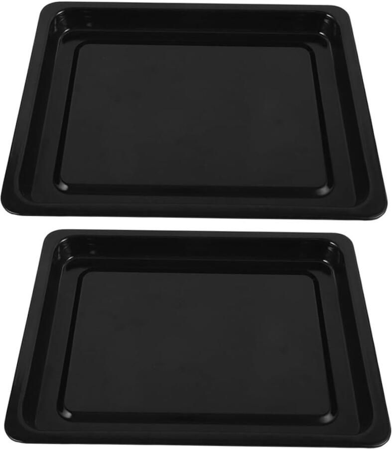 Bakplaten Emaille Ovenschaal Set Bakken & Braden Gelijkmatige Warmte 30.9 x 24 x 2 cm Zwart