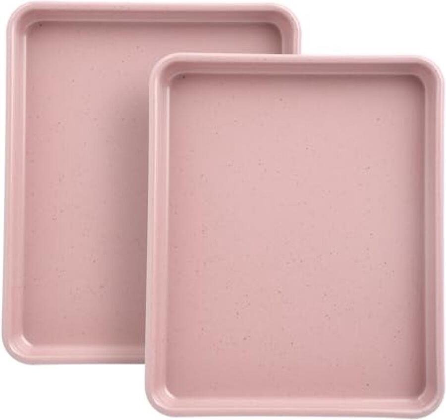 Bakplaten voor Oven 11 Inch Nonstick Bakvormen Set van 2 Ideaal voor Koekjes Cakes en Lasagne