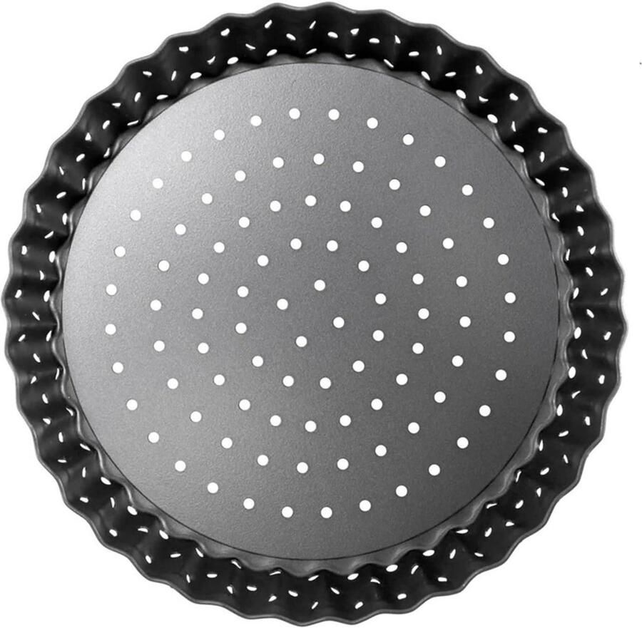 Bakplaten voor oven Quiche Tart Pan Bakken van taarten Non-stick met gaten 4 Pack 5 Inch