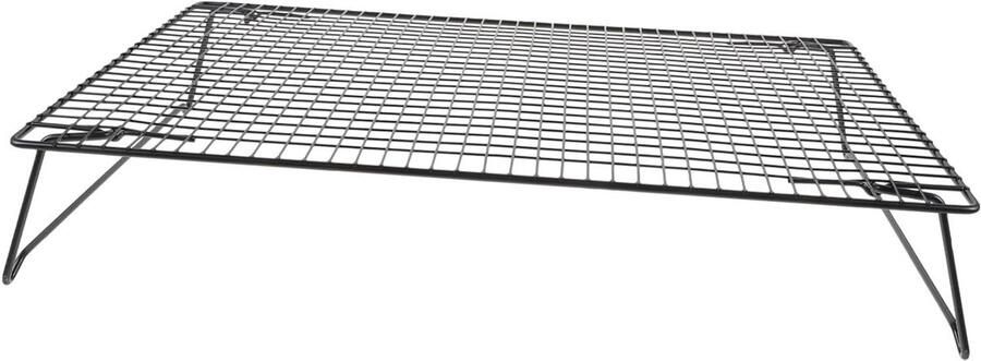 Bakrek Grill rooster Bakken en grillen Roestvrij staal 42.5 x 27.7 cm Zwart