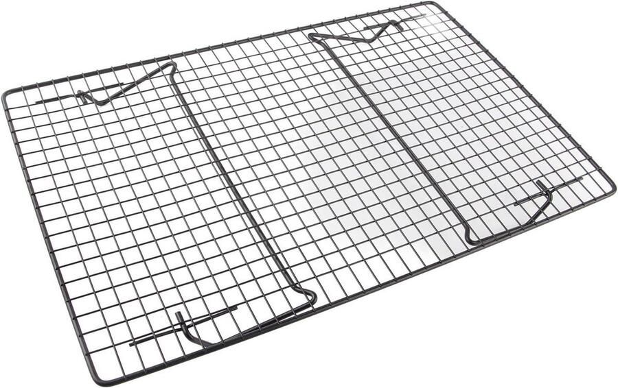 Bakrek Koelnet Bakken en Grillen Hoge Temperatuur Bestendig 43 x 28 cm Zwart - Foto 1