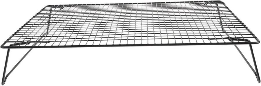 Bakrek Koelrek Oven Brood Bakken Roestvrij Staal 42.5 x 27.7 cm Zwart