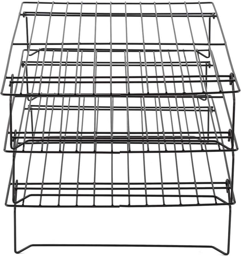 Bakrek Koolstofstaal Koelrek Oven Gelijkmatig Koelen Extra Luchtcirculatie 34 x 245 cm Zilver
