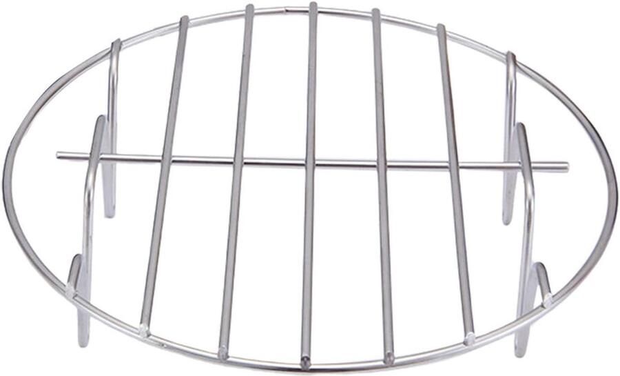 Bakrek Oven Grillrek Koelrek Bakken en Grillen Roestvrij Staal 19 cm Diameter Zilverkleurig