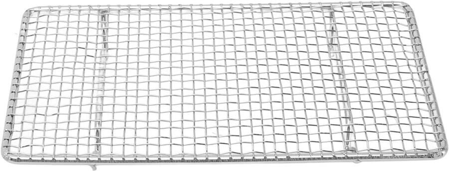 Bakrek Roestvrij Staal Koelrek Oven Bakken en Roosteren Voedselveilige 304 RVS 17 x 10 cm Zilver