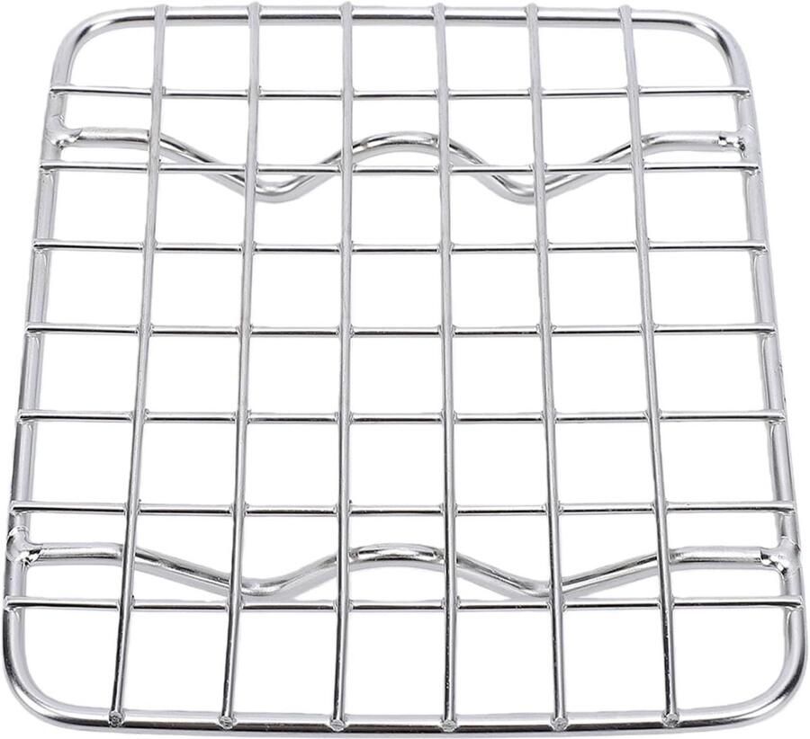 Bakrooster Set Ovenrek Grillrek Koken Bakken Grillen Vaatwasmachinebestendig Roestvrij 115 x 10 cm Zilver