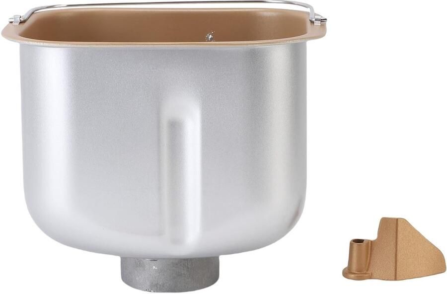 Bakvorm Broodmachine Binnenemmer Mengbak Zelf Brood Maken Antiaanbaklaag 22 x 21 x 19 cm Zilverkleurig