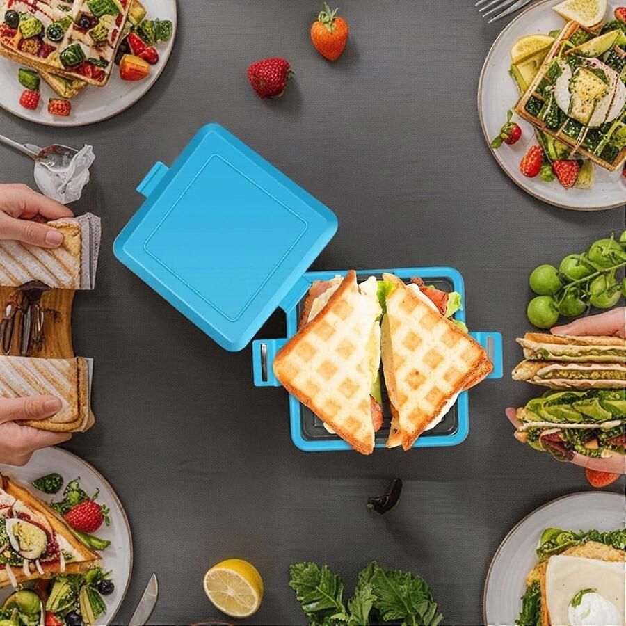 Bakvorm en wafelijzer bakvorm met antiaanbaklaag warmt snel op vaatwasmachinebestendig compact ontwerp