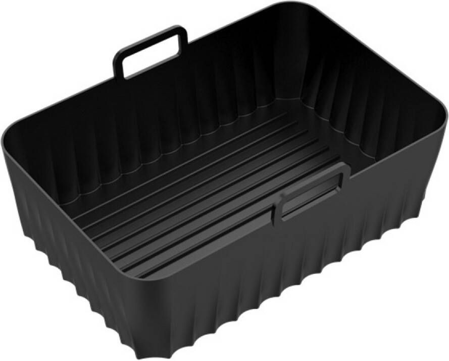 Bakvorm Siliconen Inzetstuk-Bakplaat Voor Airfryer 2 Stuk Zwarte Ovenplaat Accessoires Voor Heteluchtfriteuse