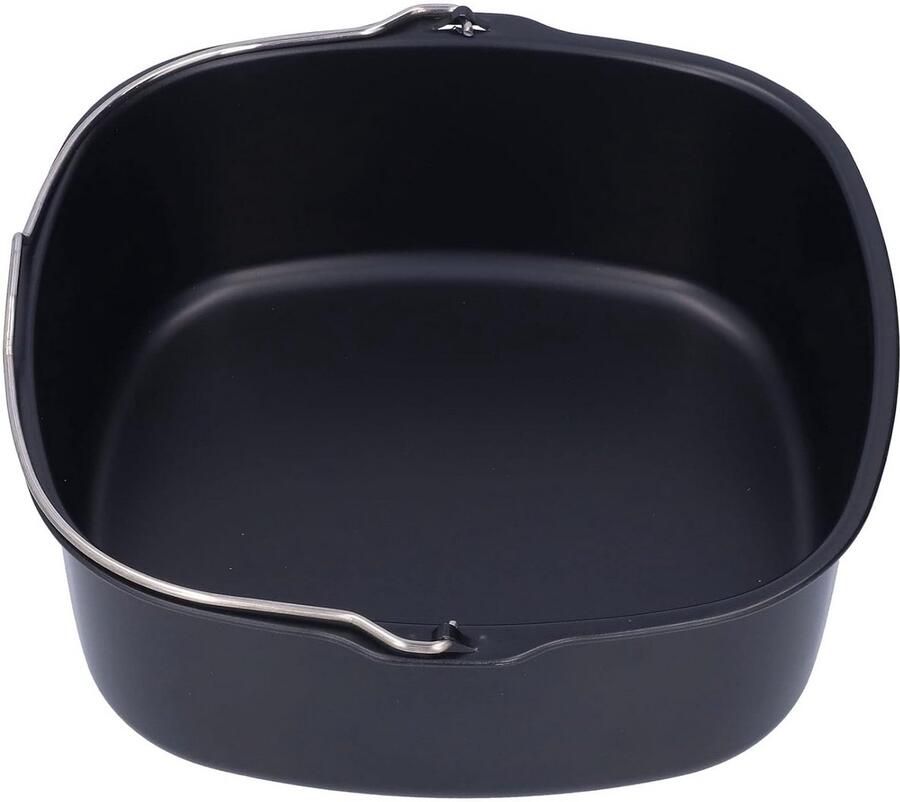 Bakvorm voor friteuse Cakevorm broodvorm Lekker bakken Vaatwasmachinebestendig 22 cm diameter Zwart