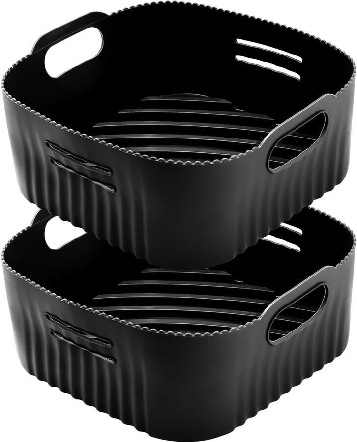 Bakvorm voor heteluchtfriteuse 21 cm XL siliconen bakvorm voor Philip XL 6 2 l Cosori 5 l 4 7 l herbruikbaar in plaats van bakpapier voor heteluchtfriteuse