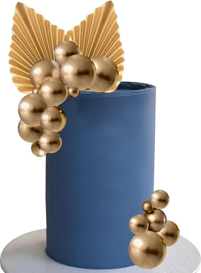 Ballen taartdecoratie goud 22 stuks taartdecoratie gouden ballen taartdecoratie verjaardag taartdecoratie verjaardag taartdecoratie boho verjaardagstaart decoratie bruiloften