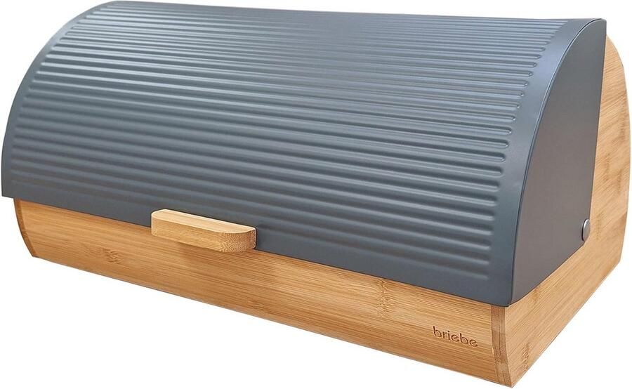 Bamboe Broodtrommel met Schuifdeksel Scandinavisch Design Ruimtebesparend en Ventilerend