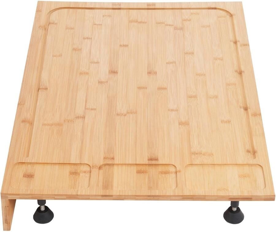 Bamboe kookplaat Multifunctioneel met snijplankfunctie 75 x 54 cm