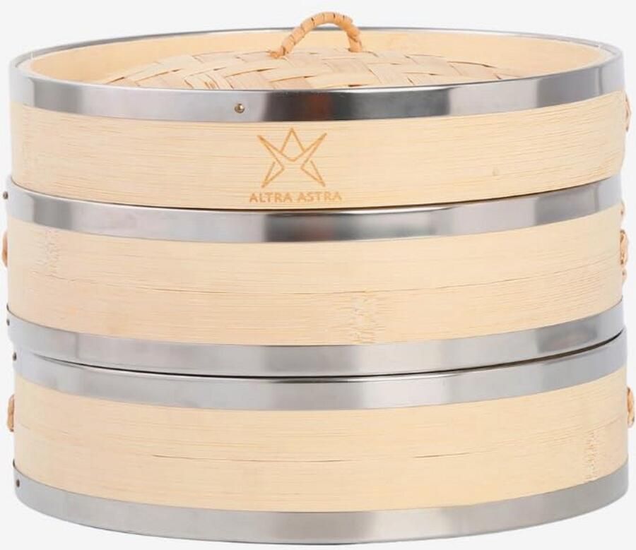 Bamboe Stoomboot 8 inch Gezond Stomen van Groenten Vlees en Vis met Herbruikbare Katoenen Vellen