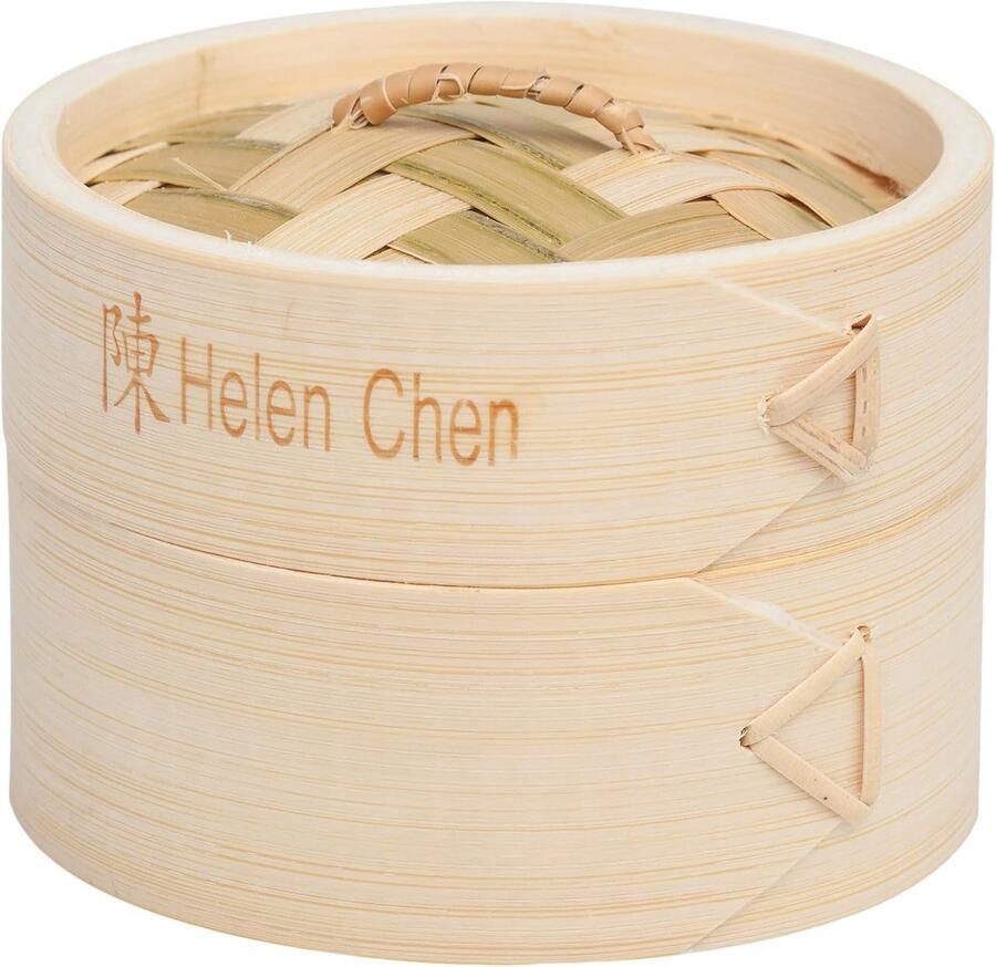 Bamboe Stoommand Dim Sum Mand Gezond Koken Natuurlijk Materiaal 10cm Doorsnee Natuurlijke Bamboe