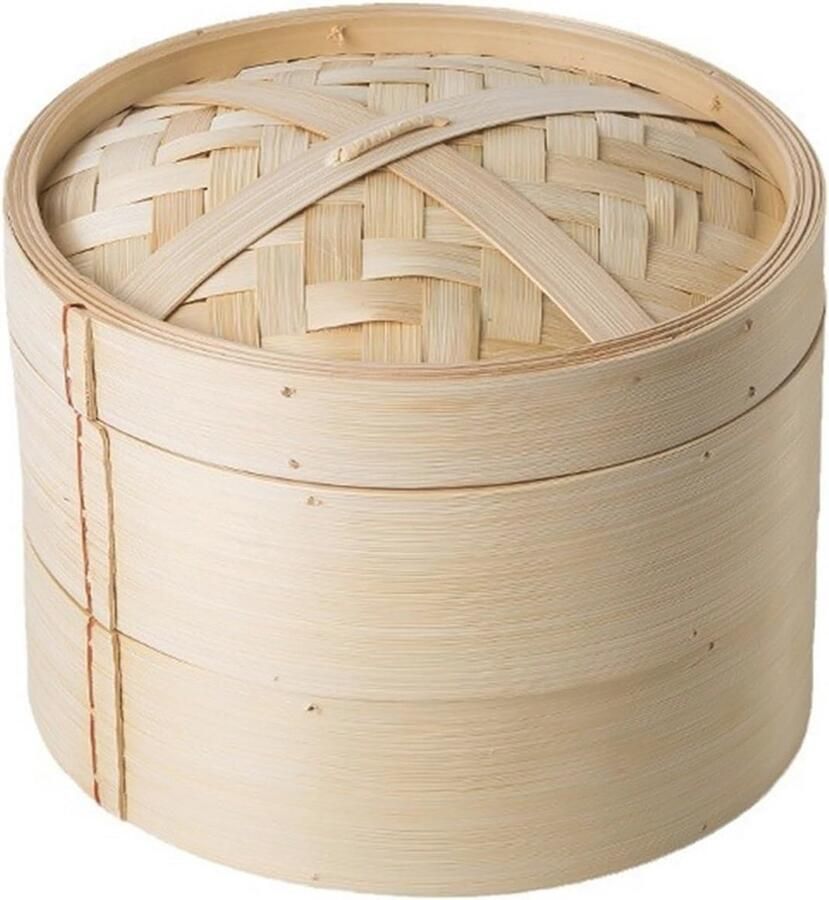 Bamboe Stoommand Tweelaags Ideaal voor Dim Sum Groenten en Vis