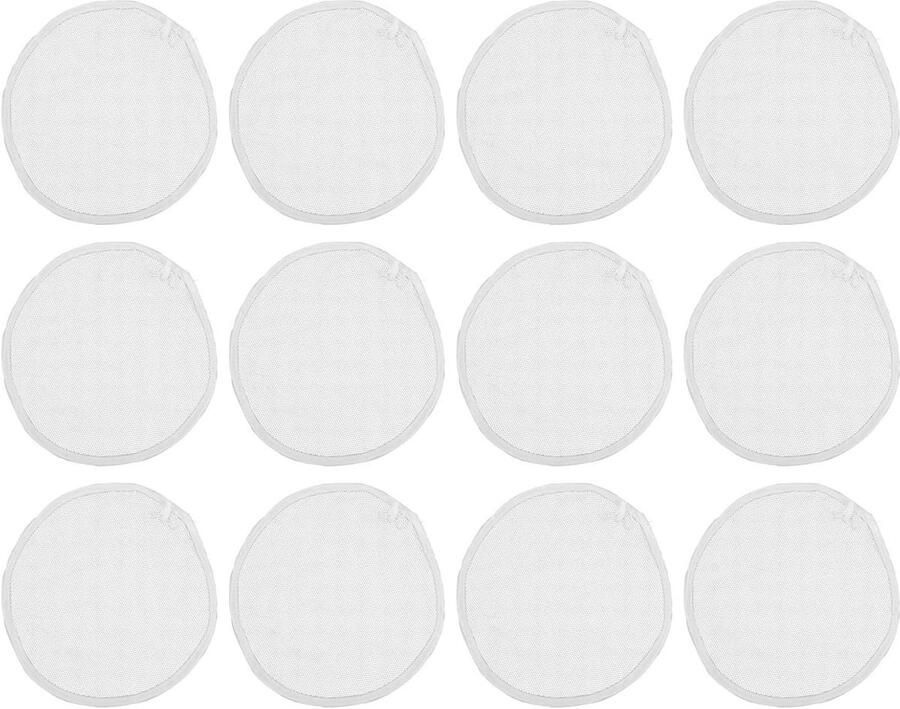 Bamboe stoommandjes Ronde doekjes Gezond koken Antiaanbaklaag 30 cm Wit