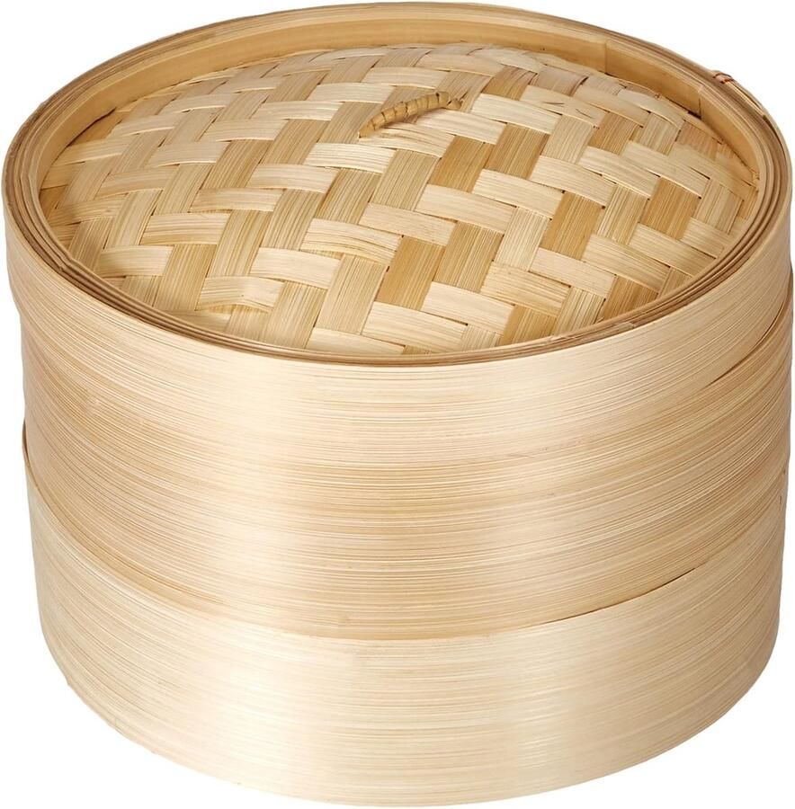 Bamboe stoompan Stoommand Gezond koken Natuurlijk materiaal Diameter 22 cm Naturel