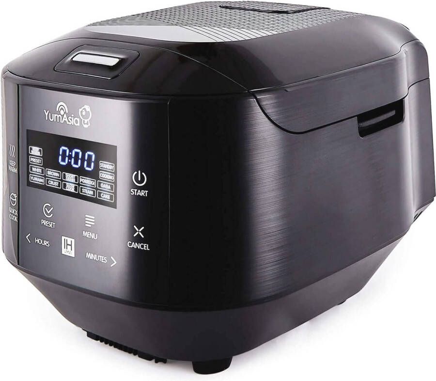 Bamboo Rijstkoker met Inductieverwarming en Keramische Schaal – 7 Kookfuncties Motouch LED Display 1 5 Liter