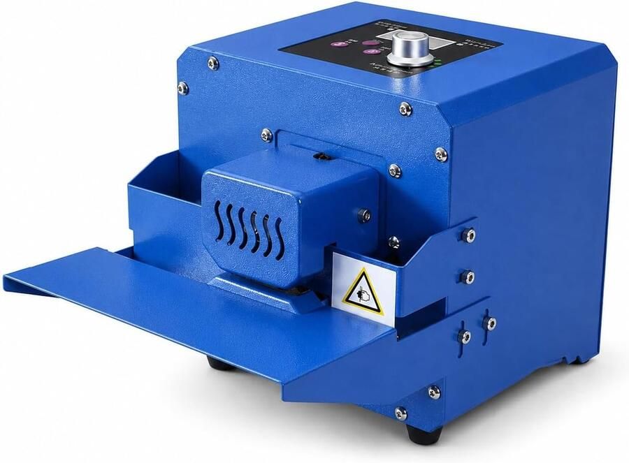 Bandverzegelaar Sluitmachine Folie Zakken Afdichten Instelbare Temperatuur 5 m min Blauw