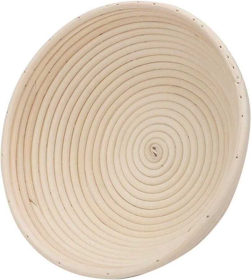 Banneton Broodrijsmand Rijsmand Rotan Zelf Brood Bakken Splintervrij Glad Oppervlak 22 x 8.5 cm Natuurlijk