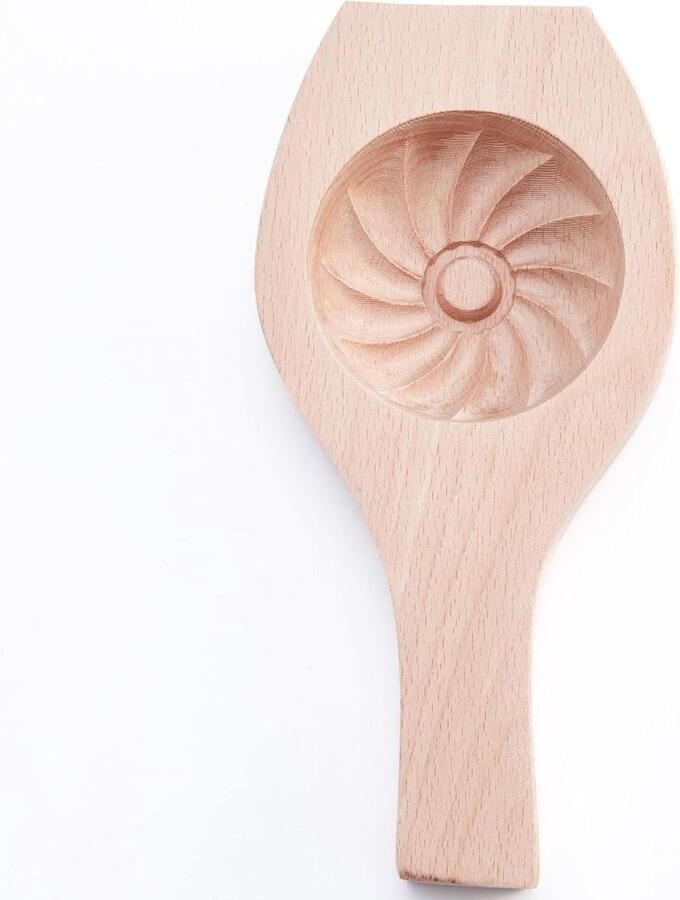 Bao Bun Maker Gestoomde Broodjes Vorm Zelf Gebak Maken Traditioneel Houtsnijwerk 20 x 9.5 cm Lichtbruin