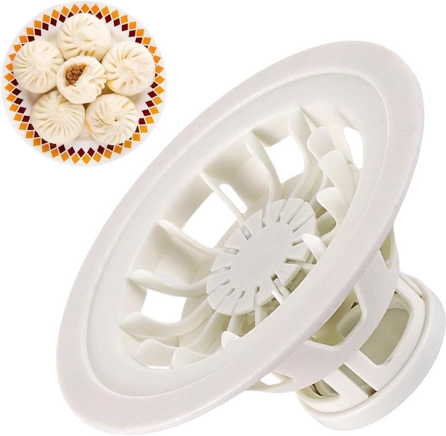 Baozi Maker Machine Stoombroodjes Vorm Thuis Koken Voedselveilig ABS Materiaal 18 cm Wit