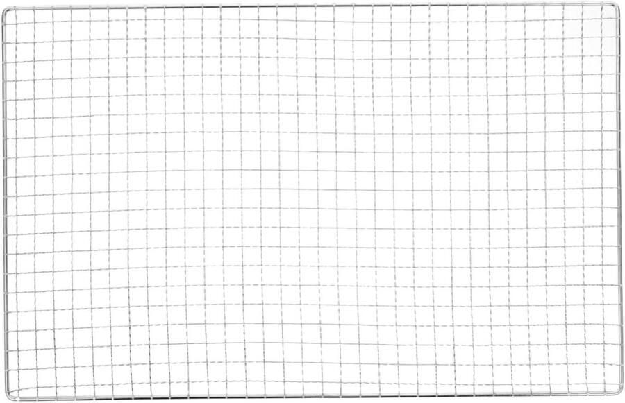 Barbecue Gaas Grill Rek Buiten Koken Roestvrij Staal 25 x 40 cm Zilver