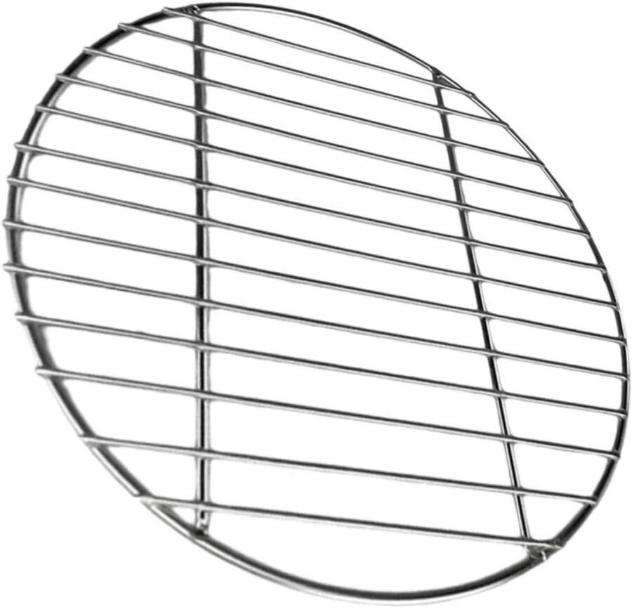 Barbecue Gaas Grillrooster Bbq Mat Buiten Koken Anti-aanbak Roestvrij Staal 26 cm Zilver