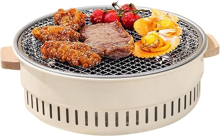 Barbecue Grill Draagbare Grill Buiten Koken Antiaanbaklaag 3175 centimeter Zwart