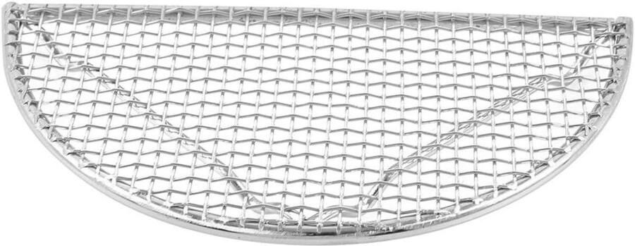 Barbecue Grill Net BBQ Mesh Mat Buiten Koken Halfrond Ontwerp 20 cm Zilver