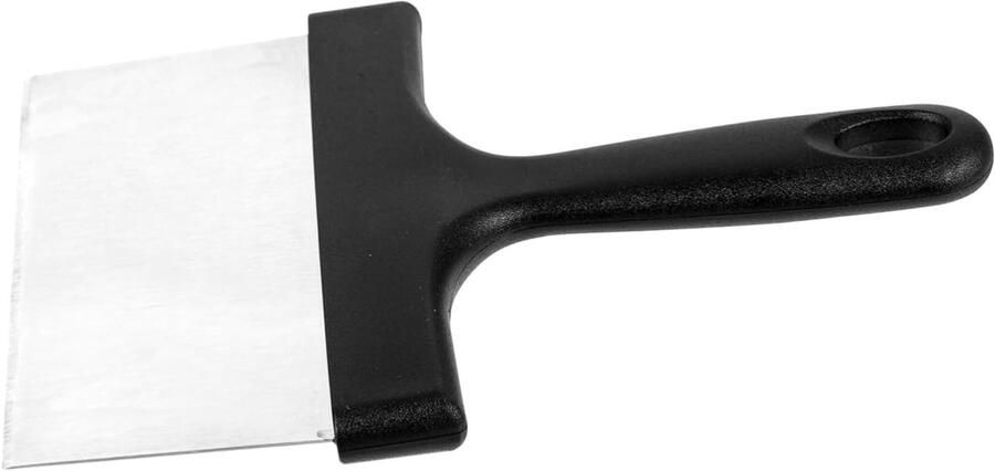 Barbecue Grill Schraper Grill Pan Reiniger Grill Reinigen Roestvrij Staal 23 x 16.4 cm Zwart