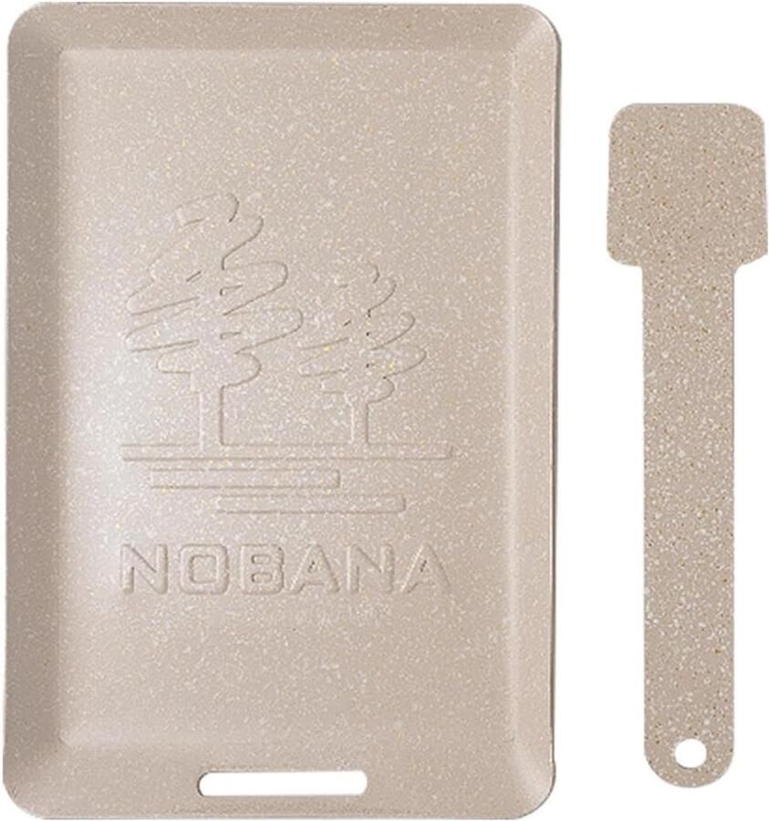 Barbecue Grillplaat Anti-aanbak Pan Buiten Koken Gelijkmatige Warmte 24.5 x 16.7 cm Beige