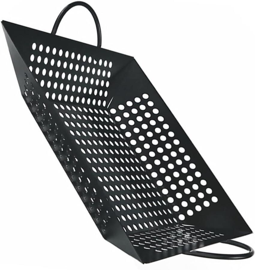 Barbecue Grillplaat Bakplaat Koekenpan Buiten Koken Antiaanbaklaag 31 x 31 cm Zwart