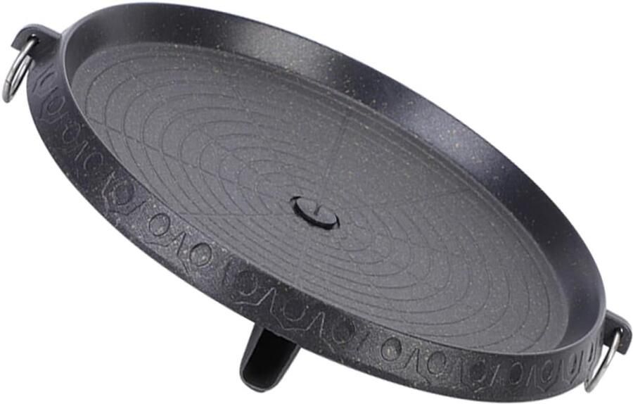 Barbecue Grillplaat Ovenschaal Braadslede Buiten Koken Anti-aanbaklaag 32.8 x 32.8 cm Zwart