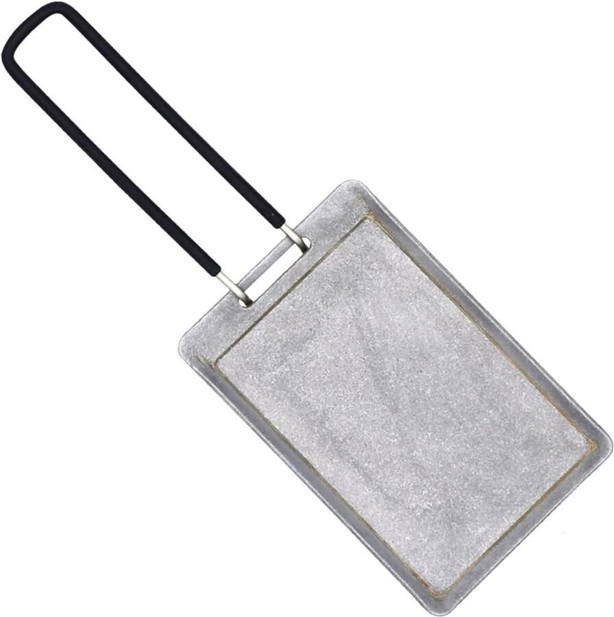 Barbecue Grillplaat Plancha Bakplaat Buiten Koken Antiaanbaklaag 23 cm Lengte Zwart