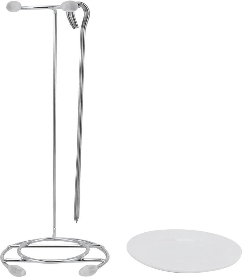 Barbecue Grillrek Spiesenhouder Vlees Grillen Roestvrij Staal 27x15cm