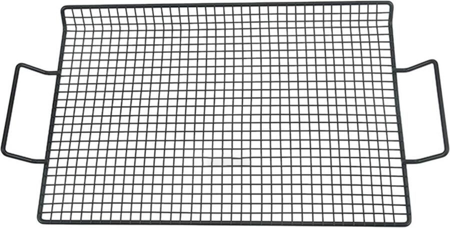 Barbecue Grillrooster BBQ Rooster Buiten Grillen Antiaanbaklaag 45.7 x 25.5 cm Zilver