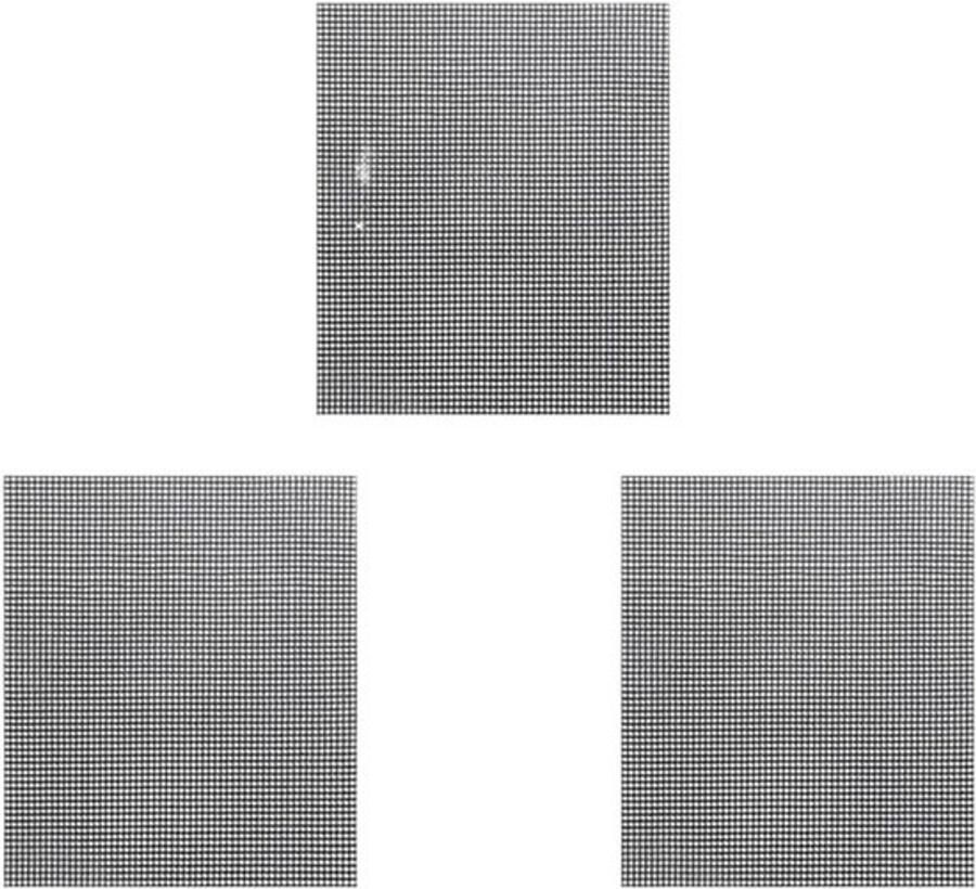 Barbecue Mat Bakmat Grill Veilig Grillen Herbruikbaar Anti-aanbak 3 Stuks Zwart
