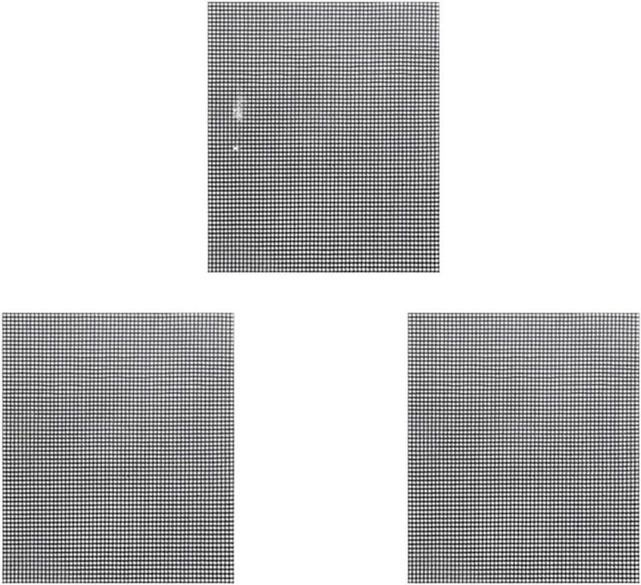 Barbecue Mat Bakmat Grill Veilig Grillen Herbruikbaar Anti-aanbak 3 Stuks Zwart